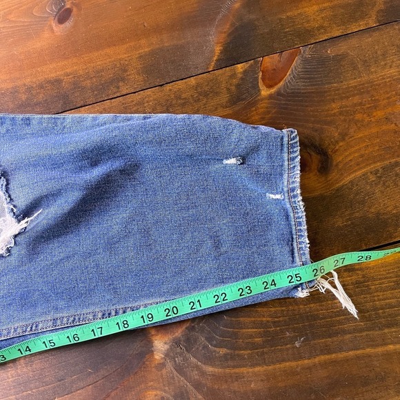 Abercrombie Fitch Curve Love The Mom High Rise Blue Jeans Women's Size 36/22 - Picture 11 of 11